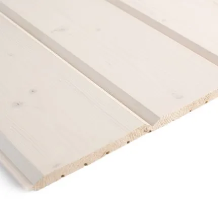 Hirsipaneeli 20x220 Kuusi Valkovahattu