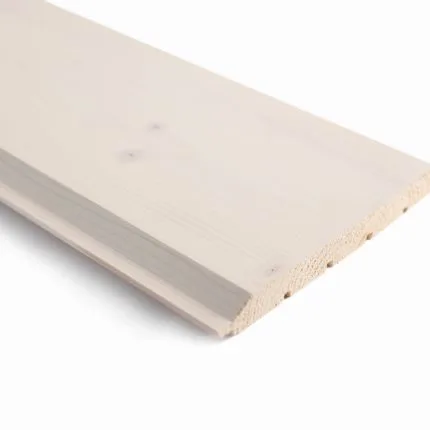 Hirsipaneeli 20x220 Kuusi Valkovahattu